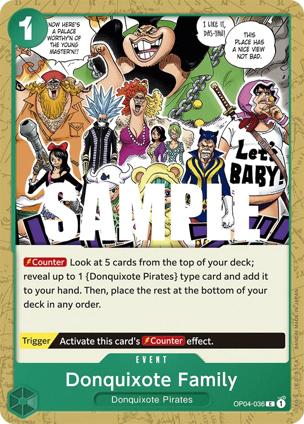 Donquixote Family OP04-036 – One Piece Card Game Event