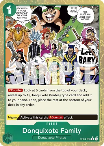 Donquixote Family OP04-036 (Alternate art)
