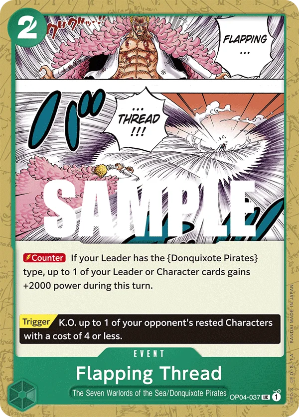 Flapping Thread OP04-037 – One Piece Card Game Event