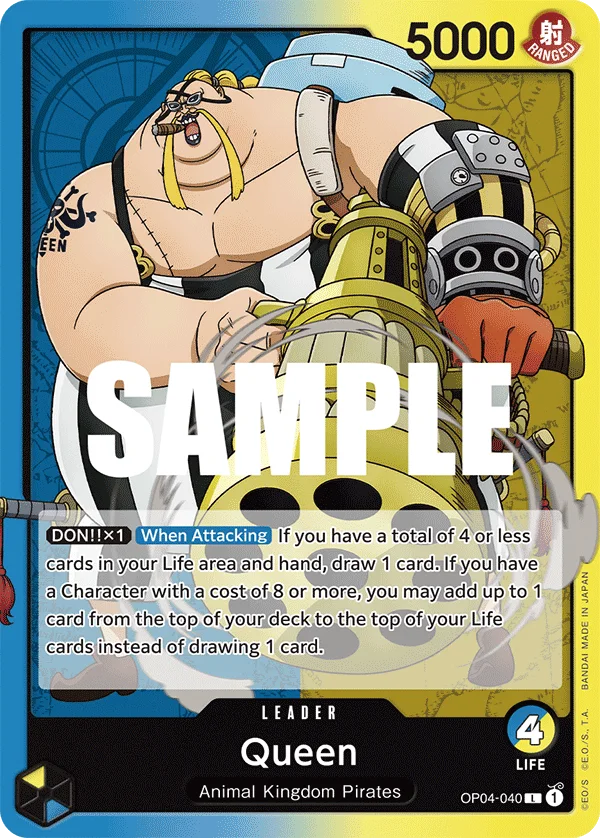Queen OP04-040 – One Piece Card Game Leader