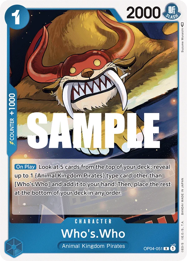 Who's.Who OP04-051 – One Piece Card Game Character
