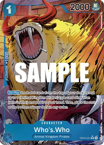 Who's.Who OP04-051 (Alternate art)