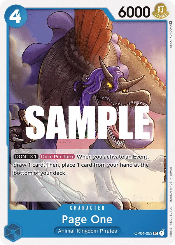 Page One OP04-053 – One Piece Card Game Character