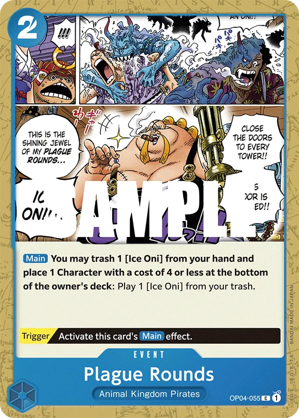 Plague Rounds OP04-055 – One Piece Card Game Event