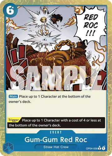 Gum-Gum Red Roc OP04-056 (Alternate art)