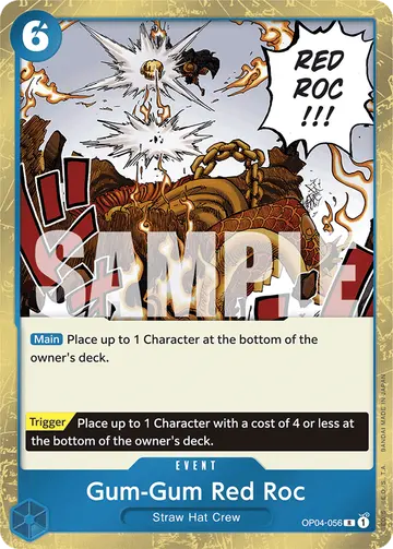 Gum-Gum Red Roc OP04-056 (Reprint)