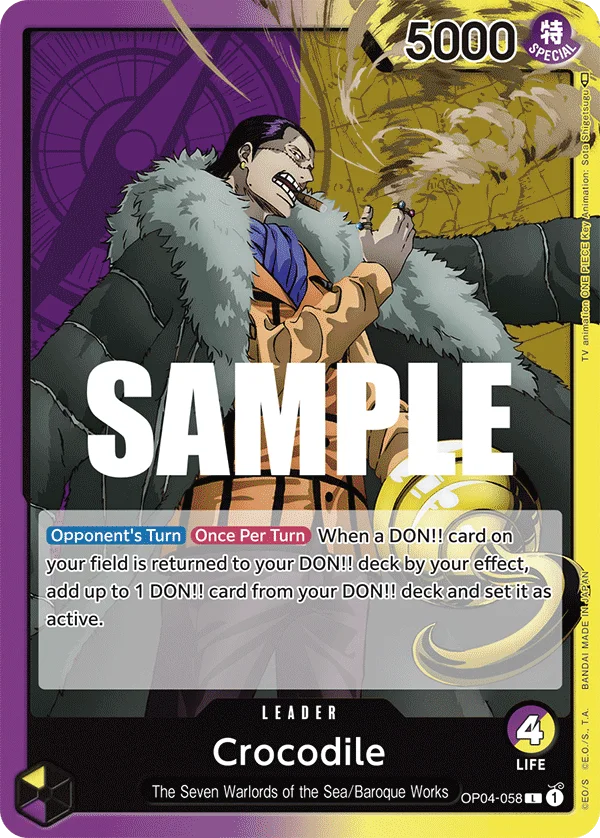 Crocodile OP04-058 – One Piece Card Game Leader