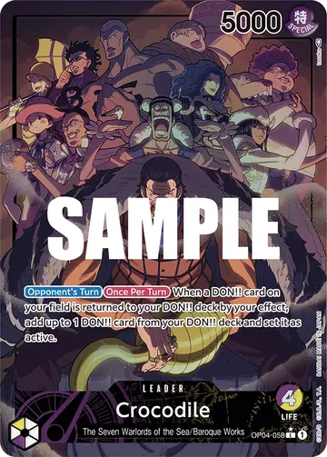 Crocodile OP04-058 (Alternate art)