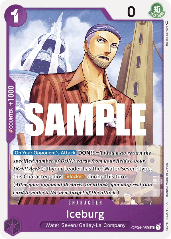 Iceburg OP04-059 – One Piece Card Game Character