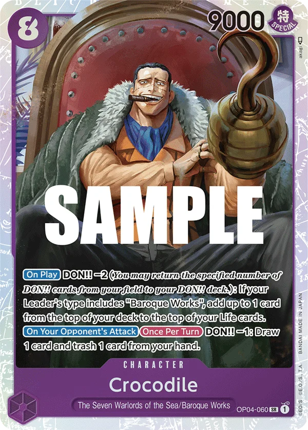 Crocodile OP04-060 – One Piece Card Game Character