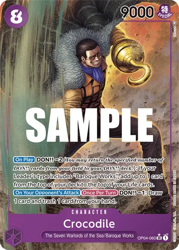 Crocodile OP04-060 (Alternate art)