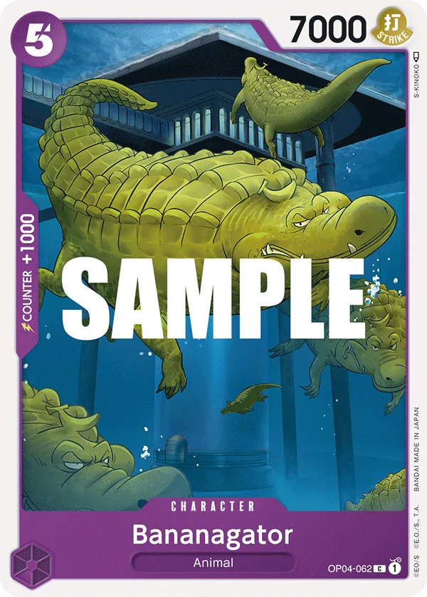 Bananagator OP04-062 – One Piece Card Game Character