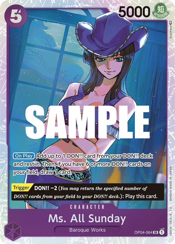 Ms. All Sunday OP04-064 – One Piece Card Game Character