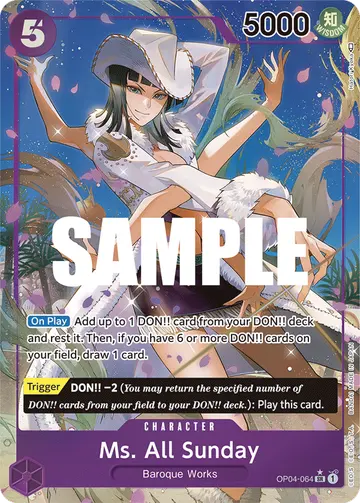 Ms. All Sunday OP04-064 (Alternate art)