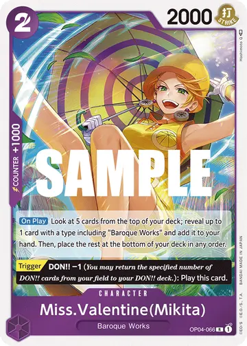 Miss.Valentine(Mikita) OP04-066