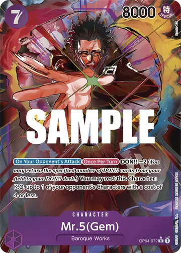 Mr.5(Gem) OP04-072 (Alternate art)