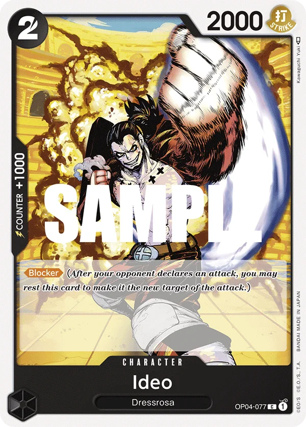 Ideo OP04-077 – One Piece Card Game Character