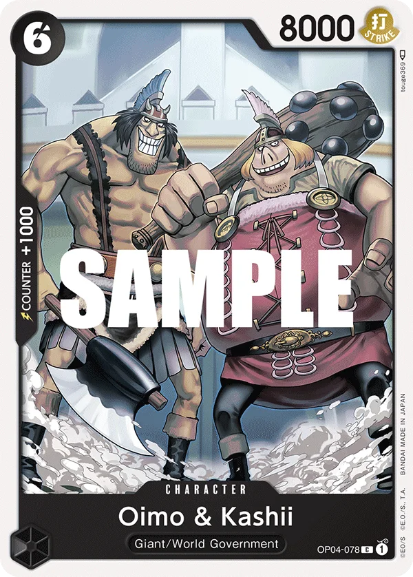 Oimo & Kashii OP04-078 – One Piece Card Game Character