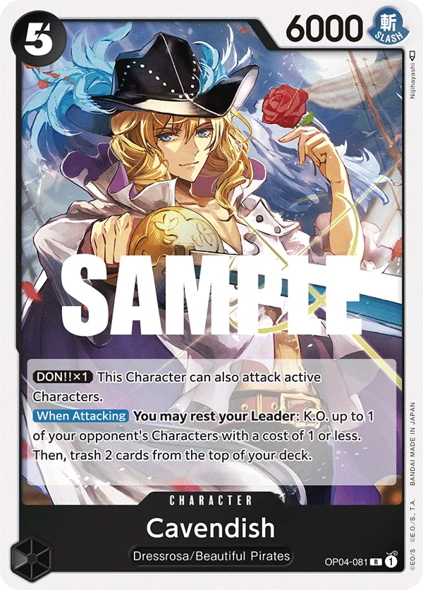 Cavendish OP04-081 – One Piece Card Game Character