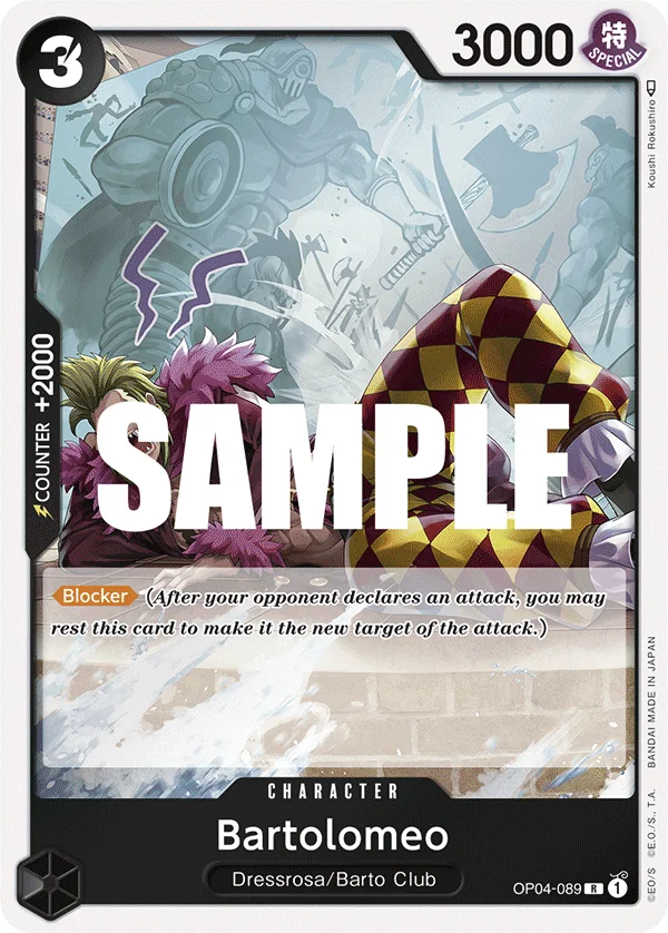 Bartolomeo OP04-089 – One Piece Card Game Character