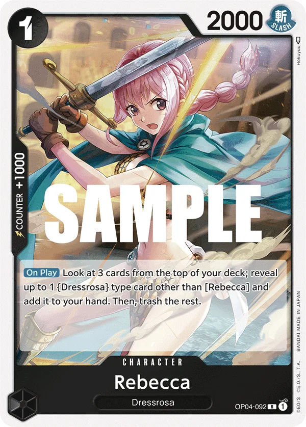 Rebecca OP04-092 – One Piece Card Game Character