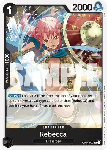 Rebecca OP04-092 (Alternate art)