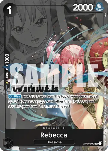 Rebecca OP04-092 (Alternate art)