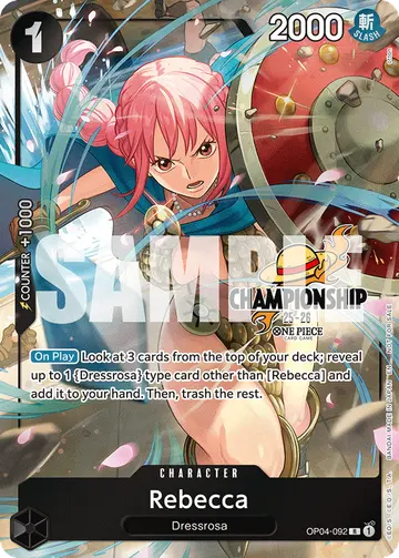 Rebecca OP04-092 (Alternate art)