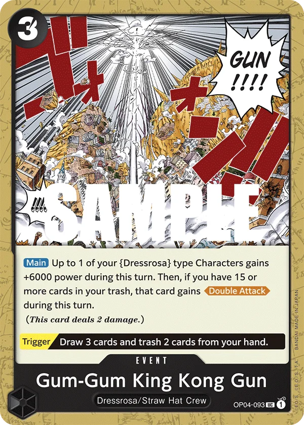 Gum-Gum King Kong Gun OP04-093 – One Piece Card Game Event