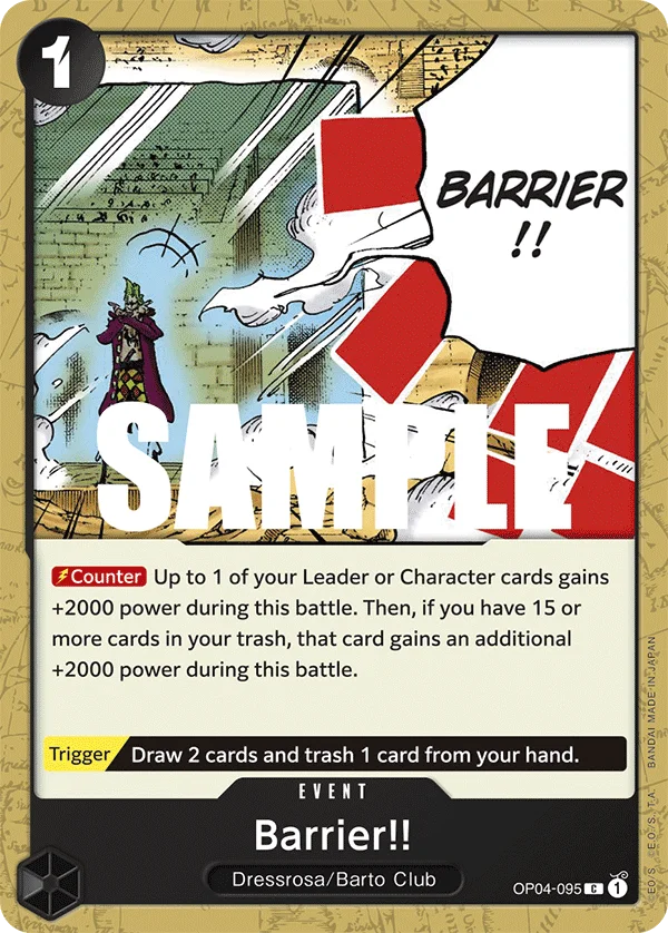 Barrier!! OP04-095 – One Piece Card Game Event