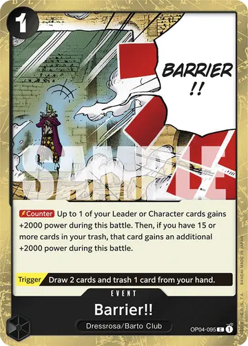 Barrier!! OP04-095 (Alternate art)