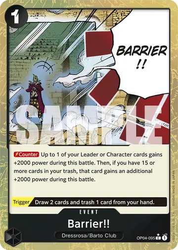 Barrier!! OP04-095 (Alternate art)
