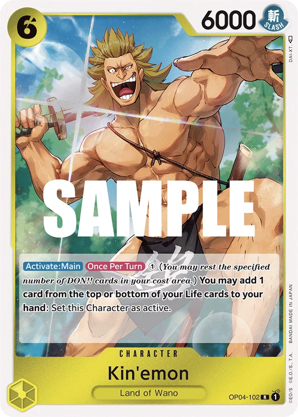 Kin'emon OP04-102 – One Piece Card Game Character