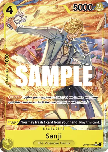 Sanji OP04-104 (Alternate art)