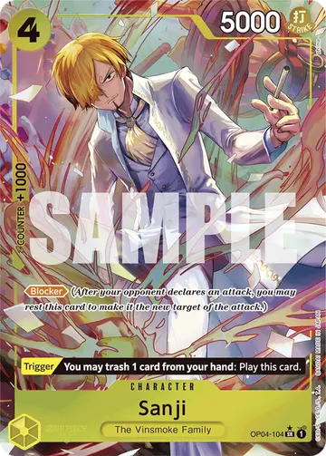 Sanji OP04-104 (Alternate art)