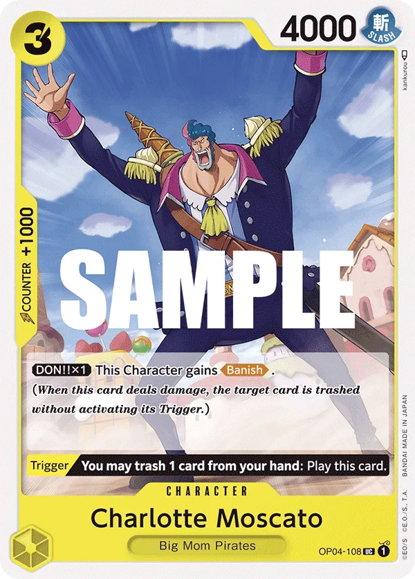 Charlotte Moscato OP04-108 – One Piece Card Game Character