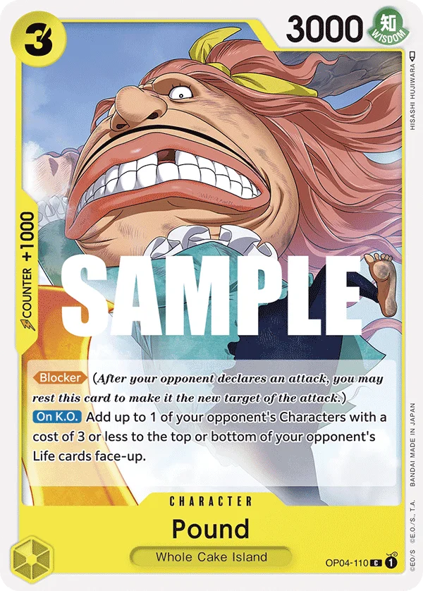 Pound OP04-110 – One Piece Card Game Character