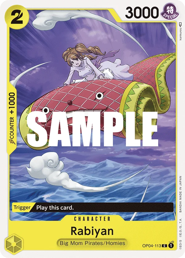 Rabiyan OP04-113 – One Piece Card Game Character