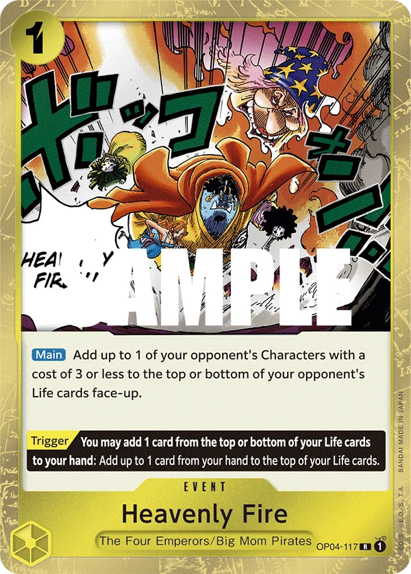 Heavenly Fire OP04-117 – One Piece Card Game Event