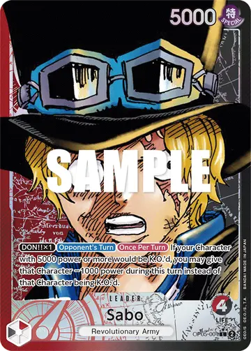 Sabo OP05-001 (Alternate art)