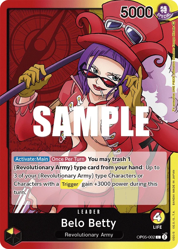Belo Betty OP05-002 – One Piece Card Game Leader