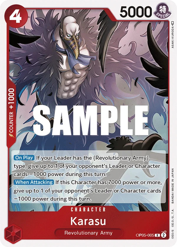 Karasu OP05-005 – One Piece Card Game Character