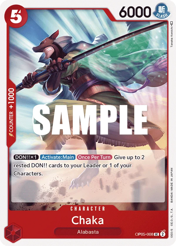 Chaka OP05-008 – One Piece Card Game Character