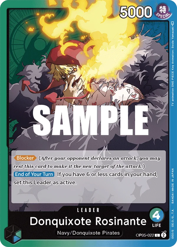 Donquixote Rosinante OP05-022 – One Piece Card Game Leader