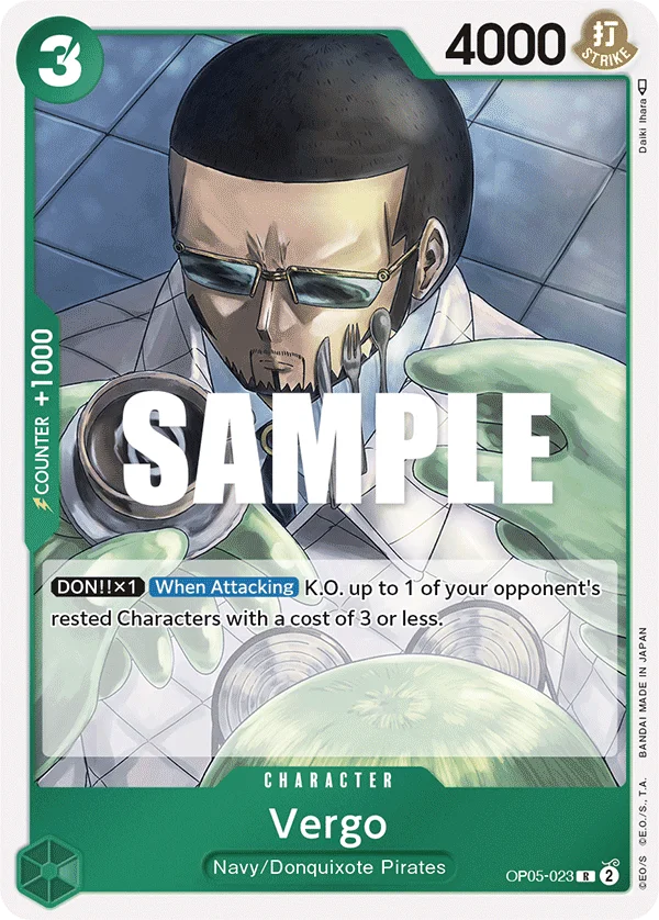 Vergo OP05-023 – One Piece Card Game Character