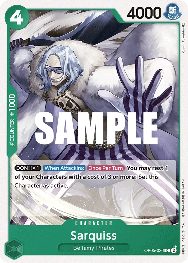 Sarquiss OP05-026 – One Piece Card Game Character