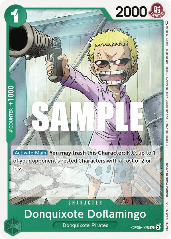 Donquixote Doflamingo OP05-028 – One Piece Card Game Character