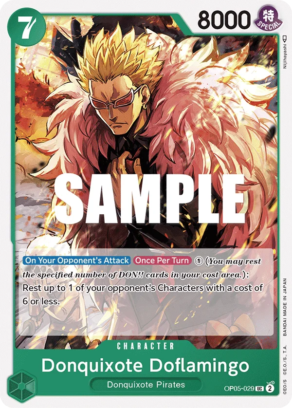 Donquixote Doflamingo OP05-029 – One Piece Card Game Character