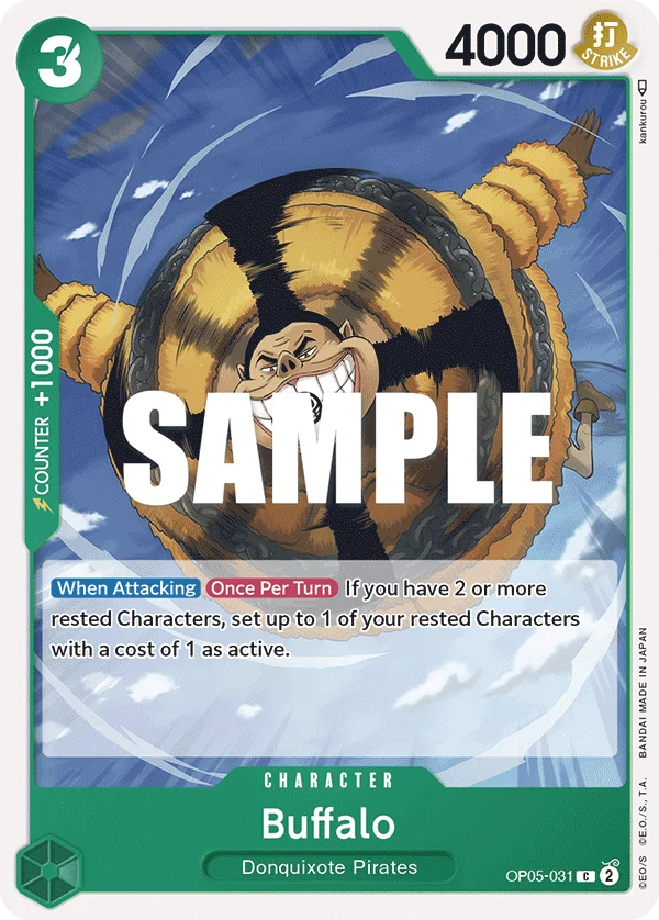 Buffalo OP05-031 – One Piece Card Game Character