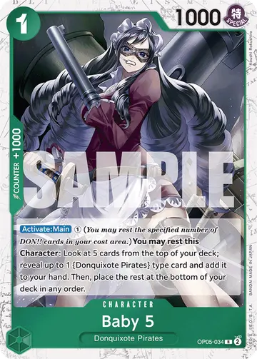 Baby 5 OP05-034 (Alternate art)